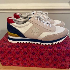 Tory Burch Sawtooth Logo Trainer Sneakers